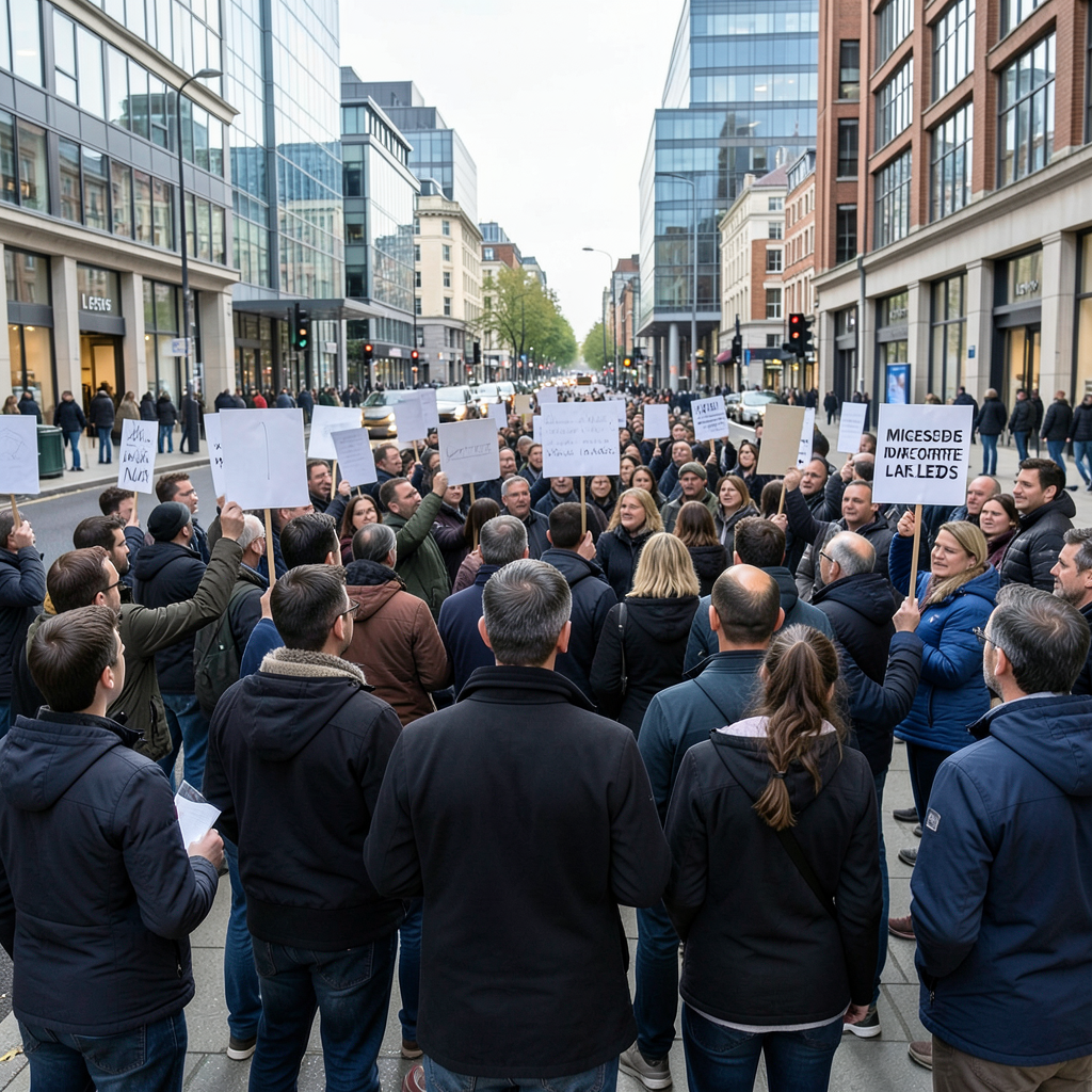 Over 42,000 sign petition as 250 protest against Microsoft data centre in Leeds